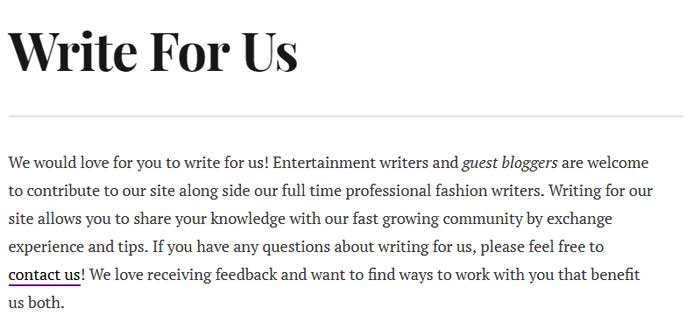 Guest Post Write for Us Example